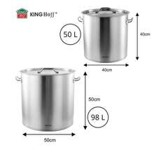 طقم أواني طهي مكون من قطعتين، فولاذ Kinghoff - مشاهدة 5