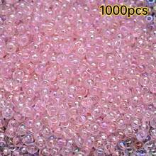 1000pcs Manik-Manik Kaca Berubah Warna UV dengan Tekstur Es, Ukuran 2mm, Manik-Manik Bulat Transparan Berwarna-warni, Aksesoris Pembuatan Perhiasan DIY - Mutiara Millet - View 10