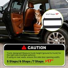 Dog Stairs For Car, Dog Steps For Car With Upgraded Load-Bearing Capacity, Foldable Pet Stairs For Large Dogs, Pet Steps - Black-7 Steps - View 4