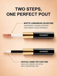CHANEL 香奈兒 LE ROUGE DUO ULTRA TENUE 長效持久唇彩 -188 焦糖米色 -4.5ml-0.15FL.OZ. -3.5ml-0.11FL.OZ. - Colour -188 CARAMEL BEIGE -4.5ml-0.15FL.OZ. -3.5ml-0.11FL.OZ. - 查看 5