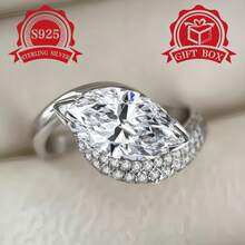 1pc S925 Sterling Silver Elegant Fashion Versatile Minimalist Design Women's Ring, Ideal Gift For Women And Girls On Any Occasion. Perfect Gift For Women, Gift For Mom, Gift For Mother-In-Law, Gift For Wife, Gift For Daughter, Perfect Birthday Gift, Anniversary Gift, Christmas Gift, Graduation Gift, Mother's Day Gift, Valentine's Day Gift - Silver - View 8