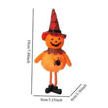Halloween Pumpkin Witch Black Cat Ghost Pendant Broom Haunted House Decor Props Holiday Atmosphere Decoration - Multi-color - View 9