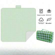 1pc Picnic Mat, Moisture-Proof Pad, Thickened Outdoor Picnic Camping Tent Ground Mat, Spring Outing Sitting Pad, Waterproof Lawn Mat, Foldable - Multicolor - View 7