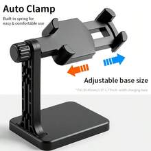 1pc Adjustable Smartwatch Charging Stand, Universal Rotating Watch Charging Dock, Smartwatch Desktop Storage Rack, Black And White Colors Available - Multicolor - View 3
