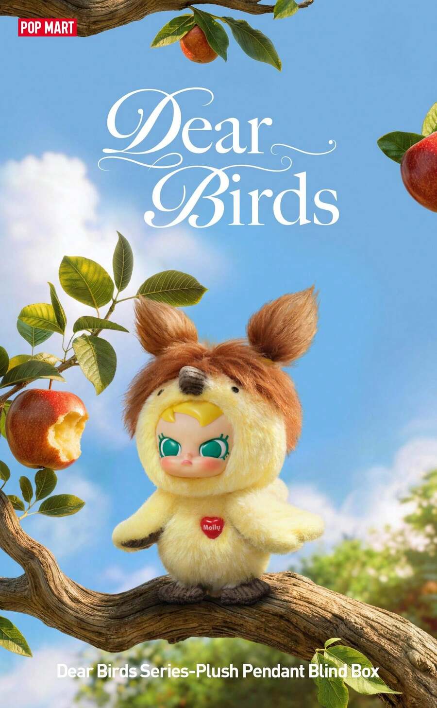 Dear Birds 系列毛絨吊飾盲盒，日常背包吊飾裝飾，居家裝飾擺件，毛絨玩具盲盒，可愛毛絨娃娃雕像吊飾盲盒，Labubu Molly 粉絲公仔盲盒，返校禮物，生日聖誕禮物