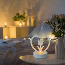 APODESS Herzförmiger Kerzenständer – 2-teiliges Formenset mit Tulpenherz-Design & Basisform für festliche Kerzenkreationen-Partyzubehör-Set - Übersicht 7