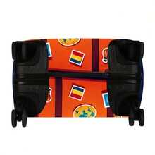 Shanghai City Skyline Airplane Travel Pattern Luggage Cover - Multicolor - View 7