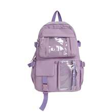 Mochila versátil de gran capacidad, clásica y linda, portátil y adecuada para viajes y traslados, ideal para la temporada de regreso a clases - Shangchen8016 - Ver 14