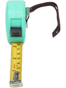 Cintaétrica de acero de/5m con doble escala (pulgadas yétrica), cintaétrica retráctil con bloqueo automático, equipada con carcasa de ABS a prueba de golpes y cordón anticaída, adecuada para profesionales del bricolaje, verde: herramientas y suministros para decoración del hogar. - 5 metros - Ver 7