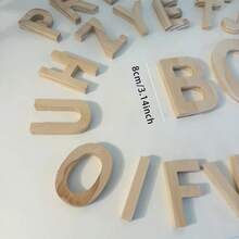 Custom Wooden Letters | Wooden Material | Laser Cut Letter Shapes | Customizable Wooden Letters | Bedroom Wall Decor | Wooden Letters - Sold Individually, Wooden Craft Letters, Holiday Decor, Custom Signage Letters, Can Use Any Font Or Vector File, Suitable For Home Or Office Indoor Use - Can Be Used For Commercial Signage, Bedroom Decor Or Room Design, Halloween, Christmas. - Multicolor - View 11