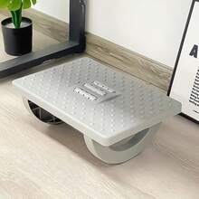 Under Desk Footrest Ergonomic/Sofa/Dining Table/Office Desk Footstool With Rolling Massage Function Rocking Footrest Chair Leg Support Suitable For People Who Sit For Long Periods - Light Grey - View 2
