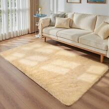 EDIMENS Long Hallway Runner Rug 80x300, High Pile Bathroom Rug Non-Slip, Fluffy Washable Kitchen Rug Bath Mat, Rugs For Bedroom Bed Runner Hallway Living Room - 米色 - 查看 4