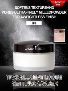 Laura Mercier Secret Brightening 色彩校正眼下定妝粉 #Translucent (Pale White) 4g/0.14 Oz | 遮蓋瑕疵 | 定妝並延長遮瑕力 - Eye Setting Powder - 4g - 查看 1