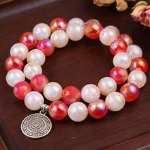 5pcs 16mm Acrylic Gold Foil Round Beads, Handmade DIY Beaded Jewelry Bracelet Necklace Phone Charm Car Hanging Keychain Loose Beads - Acrylic Beads - View 6