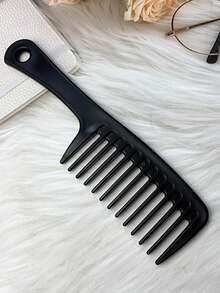 Thick Wide-Tooth Comb, High-Quality Large Blade Comb, Curly Hair Long Hair Wavy Massage Comb, Plastic Shampoo Comb - Multicolor - View 12