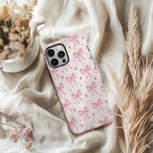 Pink Bow Patchwork Phone Case: Suitable For IPhoneand - White - View 2