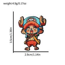 One Piece 琺瑯領章針 魯夫 索隆 山治 喬巴 羅賓 布魯克 Q版動漫角色胸章徽章 背包裝飾 粉絲禮物 - 彩色 - 查看 14