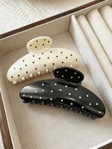 1pc/4pcs/12pcs Women's Hair Clips, 4.13in Matte Multicolor Crescent-Shaped Crescent Shark Claw Clips, Fairy Cute Lightweight Plastic Hair Clips, Fashion Versatile Premium Elegant Minimalist Hair Accessories, Suitable For Daily Wear, Outings, Casual, Party, Commute, Vacation, Face Washing, Bathing, Makeup, Outfit Matching, Hair Accessories, Headwear, Hair Claw - Multicolor - View 14