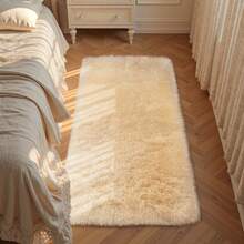 EDIMENS Long Hallway Runner Rug 80x300, High Pile Bathroom Rug Non-Slip, Fluffy Washable Kitchen Rug Bath Mat, Rugs For Bedroom Bed Runner Hallway Living Room - 米色 - 查看 3
