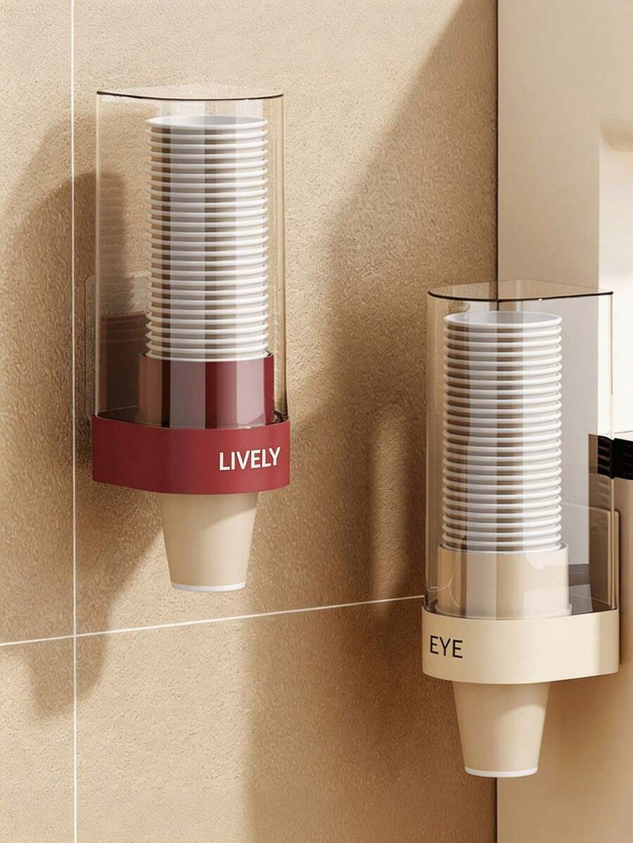 1pc Paper Cup Holder, Home Coffee Cup Storage Rack, Water Dispenser Base, Room Decor, Kitchen Storage, Suitable For Home, Office, Hospital, Gym, School, Halloween, Christmas Gift - A - View 1