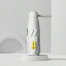 1件裝女款高級黑色塗層膠囊傘，防曬遮陽傘，迷你超輕雙用防曬防雨傘 - 多色 - 查看 23