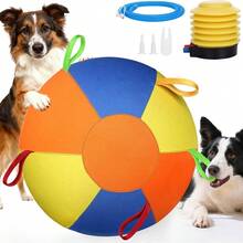 Cat & Dog Ball Toy, Multiple Sizes Available, Inflatable Ball For Herding Dogs; Durable Chew & Dental Care, Suitable For Large Dogs To Relieve Boredom And Interactive Training, Universal For Cats & Dogs, Perfect Holiday Gift - Multicolor - View 7