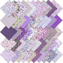 50pcs Pink Charm Patchwork Fabric Squares, 5*5 Inch Pre-Cut Pink Fabric Squares For Sewing Projects, Quilting, DIY Crafts - Variant - View 10