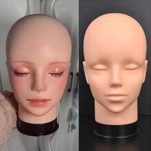 Wig Mannequin Stand, Display Mannequin Head, Hair Styling Tool Mannequin Head, Includes Mannequin Pins And Small Stand, Halloween - View 1