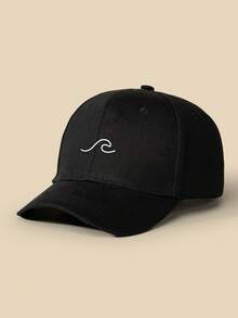 1pc Minimalist Wave Print Adjustable Baseball Cap - Baseball Cap - View 10