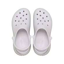 Crocs Hollow Out Clogs Super  Little Dolphin Versatile Comfortable Thick Sole Height-Increasing Breathable Clog Shoes Women's Grape Ice 212811-5DK - 212811-5DK - View 3