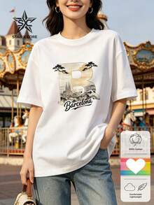 Women T-Shirts - 白色 - 查看 1