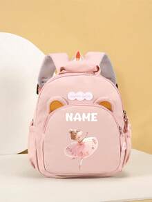Kids Accessories Mini Back To School Personalized Bear Backpack Cute Cartoon Princess Cat Unicorn Bow Print Nylon Adjustable Strap Birthday Gift Daily - Multicolor - View 27