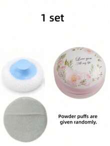 2pcs Jar + Powder Puff Set, Loose Makeup Powder Puff And Storage Box Set, Includes 1 Random Makeup Powder Puff And 1 Empty Powder Box; Body Makeup Powder Puff, Perfect For Shower, Travel And Home Use, Cost-Effective And Affordable, Segram Sponge Makeup Set, Phone Sponge, Powder Puff, Makeup Bow, Can Create Fairy Makeup And Powder Puff Makeup; Various Cute Small Items And Vanity Accessories - Multicolor - View 11