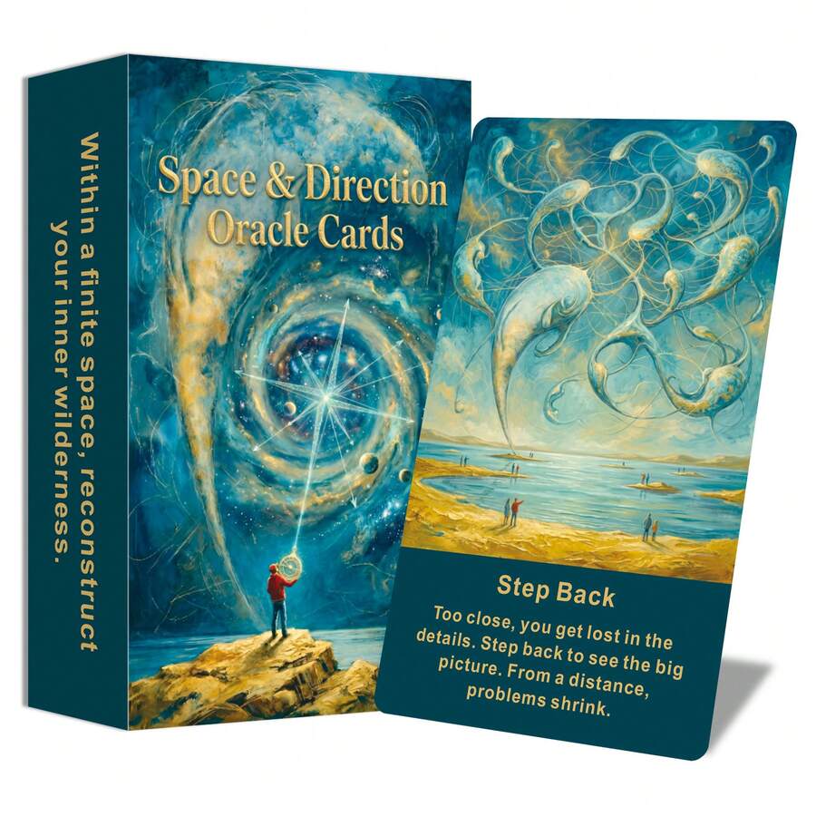 Kartu Oracle Ruang & Arah, 54 Kartu Orisinal untuk Pembacaan Harian, Pecinta Tarot, Ramah untuk Pemula, 14+ - MultiWarna - View 1