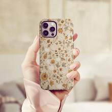 Autumn Pumpkin Phone Case: Leaf Pattern Protective Cover, Double-Layer Protection - White - View 6