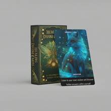 YFOPEN Nature Element Spiritual Oracle Cards Deck, Dreamy Magical Forest Scenes Printed On Each Card With Inspirational Healing Affirmations, Antique Tree Pattern Printed Outer Box, Durable Smooth Paper For Daily Emotional Healing Practice - Multicolor - View 1