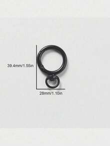 8/20/50/100pcs Random Color O-Ring Spring Buckle Hooks, Metal Carabiner Clips DIY Jewelry Connectors, Suitable For Keychains And Dog Leashes - Round Keychain - View 3