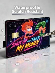 1/4pcs Less Talk, Take My Money Credit Card Skin Sticker, Waterproof, Anti-Fingerprint, Anti-Scratch, Suitable For Party, Birthday Gift. PVC Material, Anti-Fingerprint, Anti-Scratch, Wear-Resistant, Suitable For Men, Women, Couples, Applicable To Small Chip Cards, Credit Cards, Transportation Cards, Student Campus Cards And Personalized Customization. - A - View 8