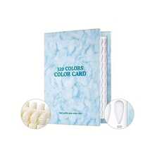 320 Colors Marble Texture Color Card Display Book Oil Glue Display Board + 480 Colors Nail Tips - Multicolor - View 14