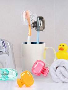 2/4/5pcs Travel Toothbrush Head Protective Covers, Electric Toothbrush Head Protective Shell, Portable Plastic Clip, Suitable For Home And Travel - Multicolor - View 7