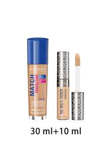 Rimmel [組合包] Match Perfection 粉底液 自然米色 400 中性 30ml + The Multi-Tasker 保濕遮瑕膏 030 淺色 10ml - 400 自然米色中性色+030 淺色 - 查看 2