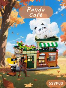 Set de construcción de modelo de guerrero panda mini de lujo de 625 piezas, divertido, relajante y fácil de jugar, adecuado para exhibición de escritorio, incluye pegatinas, regalo ideal para interacción de parejas - Multicolor - Ver 14