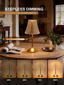 Modern Touch Control USB Rechargeable 3-Color LED Light - Perfect For Living Room, Bedroom, Kitchen And Bar Decor - Ideal Halloween And Christmas Gift - Desk Lamp - View 6