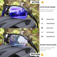 SCVCN Photochromic Cycling Glasses, Pink Photochromic Fashion Glasses, Unisex Fashion Outdoor Sports Eyewear, Real CS Eyeglasses, - Multicolor - View 5
