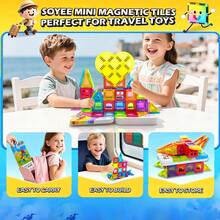 Mini Magnetic Blocks Kids Building Toys, Magnetic Toys, Colorful Magnetic Building Blocks For Children, Educational Magnet Toy Set Creativity Toy Gift For Kids Boys Girls, Random Colors(Suitable For Ages 3+) - Multicolor - View 3