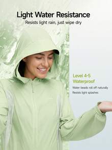 Beneunder Women's Lightweight Water-Repellent Sun-Protection Jacket (Short-Length) TS400 - Mauve Purple - View 4