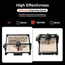 ACMER Z6 6W Desktop Laser Engraving Machine, 300*300mm Laser Cutter For Wood Acrylic Leather, DIY Custom Gift Craft Engraver - US A Type Plug(110-127V) - View 10