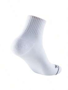 Timberland Unisex Mid-Calf Socks 3PP Core Quarter Crew WHITE, FQ Comfortable Soft Fit Sports Casual Socks A2PW1100 - White - View 2