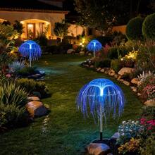 Luxury Ambient Outdoor Table Lamp For Patio And Terrace Decor - Dark Blue - View 2