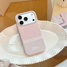 GUCADI Lace Phone Case, Compatible With Apple 17 Pro, 16, Highly Attractive Soft Shell, Suitable For Gentle Fairy, Fashionable, Girly, Creative, Fresh, Niche, Luxury, Ins Style. - Strawberry Powder - View 6
